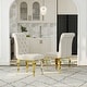 preview thumbnail 25 of 69, Luxurious Dining Room Table Set with Buttons Tufted Velvet Dining Chairs