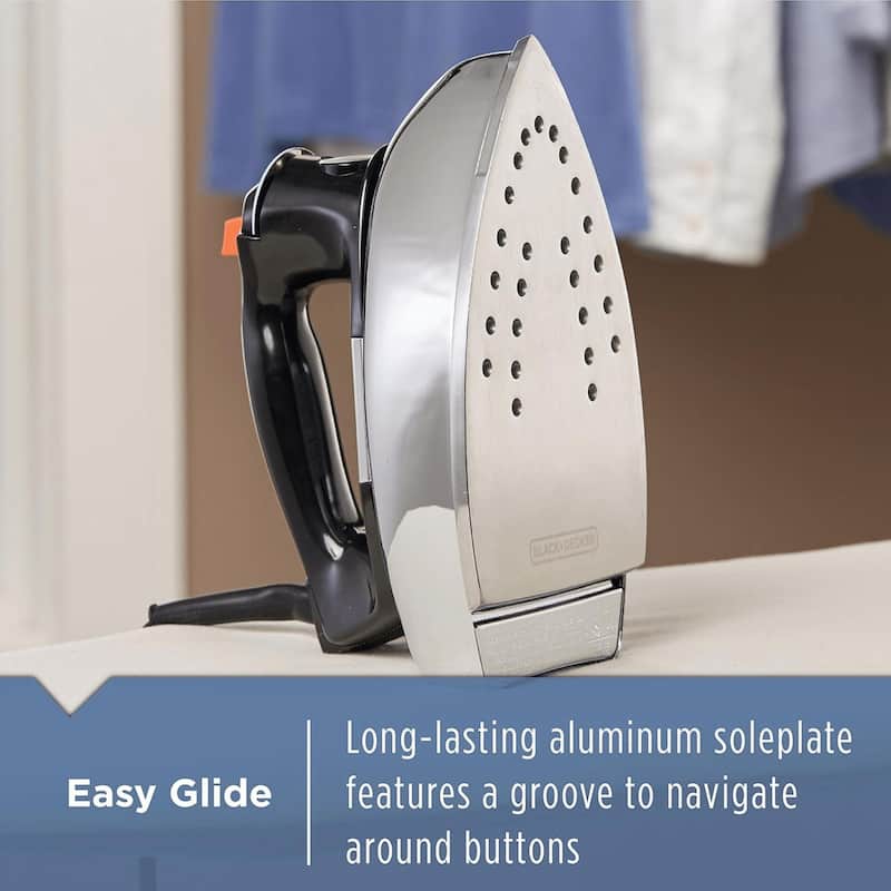 Black & Decker Classic Auto-Shutoff Iron with Aluminum Soleplate