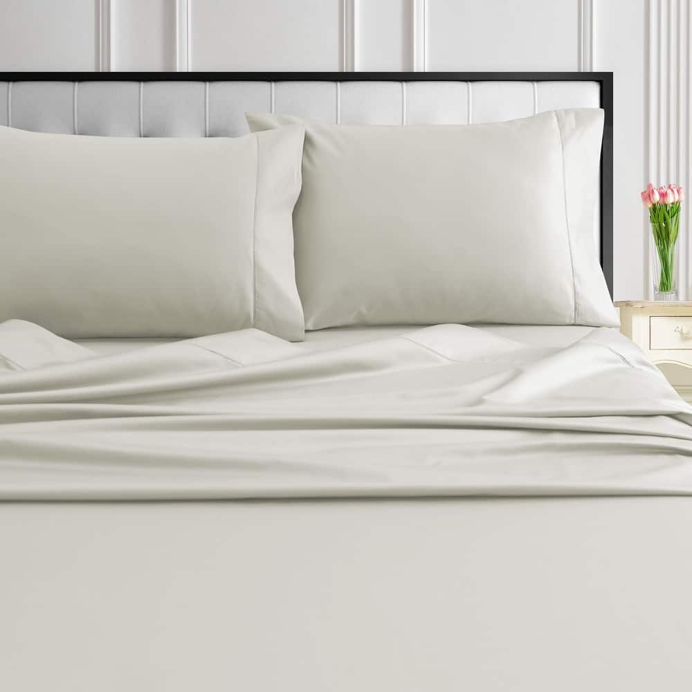 Tribeca Living 1000 Thread Count Egyptian Cotton Extra Deep Pocket Bed Sheet Set