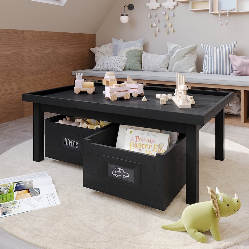 CraftPorch Contemporary Kids Table with Drawers