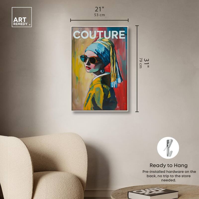 Pearl Earring Cover Canvas by Art Remedy