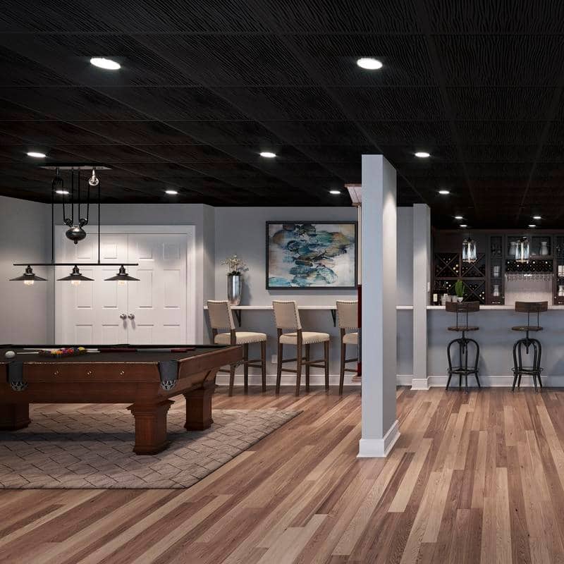 Genesis Drifts Black 2x2 ft Lay-in Ceiling Tiles
