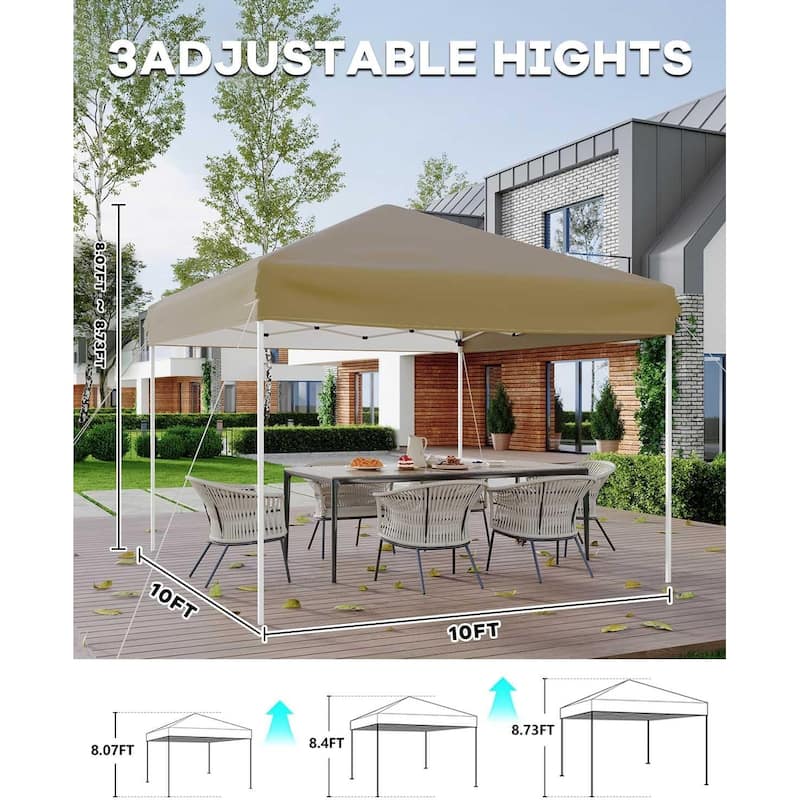 10x10 Heavy Duty Pop Up Canopy,Outdoor Canopy Tent with Portable Bag