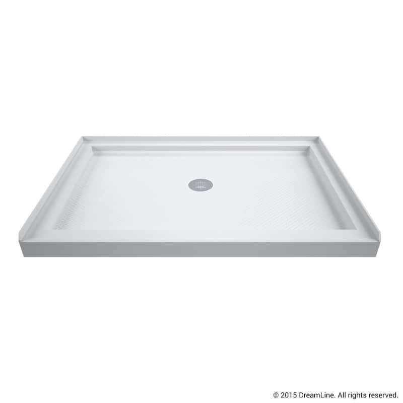 DreamLine SlimLine 32 in. D x 48 in. W x 2 3/4 in. H Single Threshold Shower Base - 32" x 48"