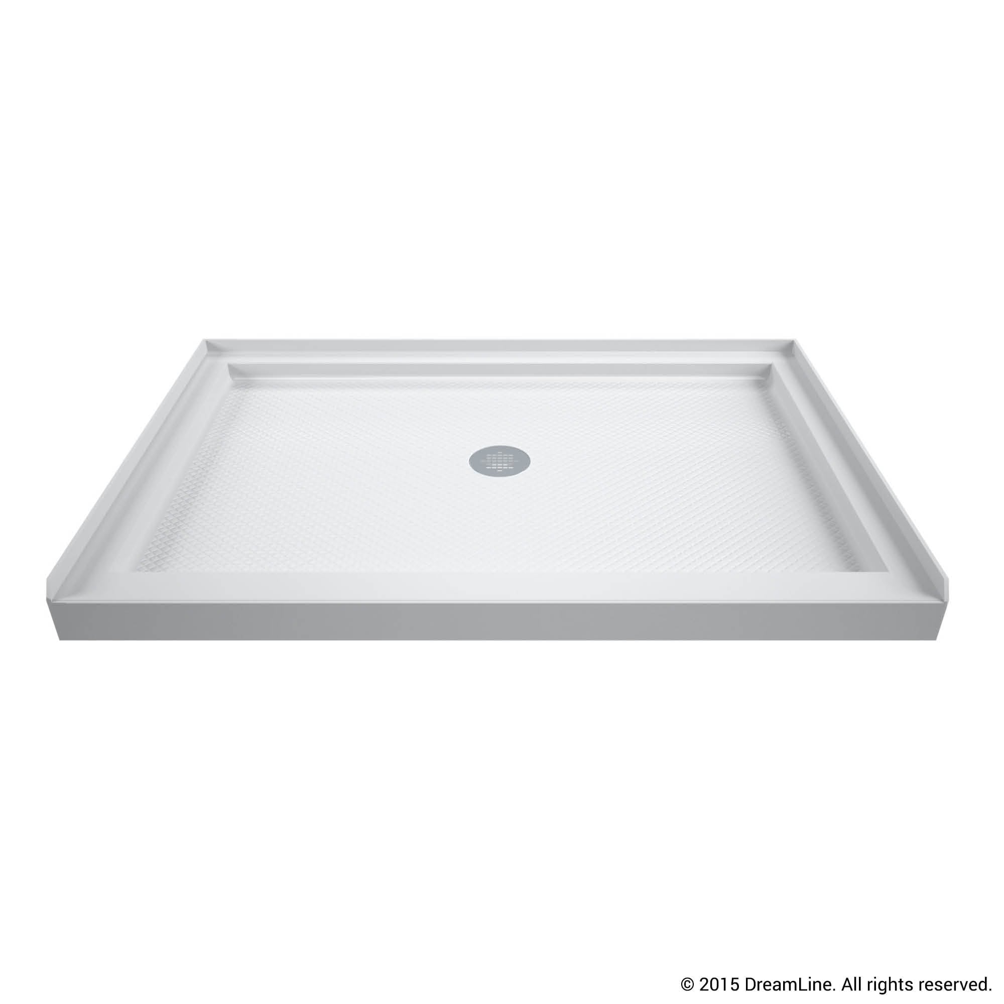 DreamLine SlimLine 34 in. D x 48 in. W x 2 3/4 in. H Single Threshold Shower Base - 34" x 48"