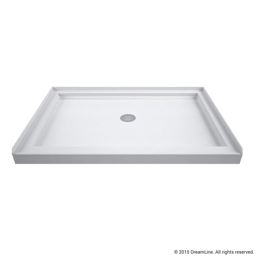 DreamLine SlimLine 36 in. D x 48 in. W x 2 3/4 in. H Single Threshold Shower Base - 36" x 48"