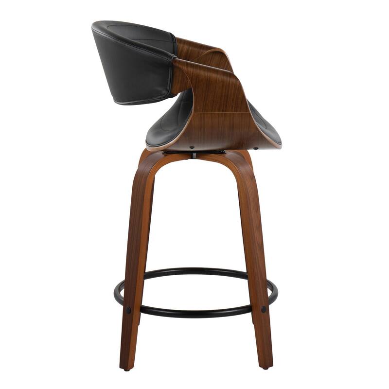 Carson Carrington Kanteborg 24" Fixed-Height Counter Stool with Round Footrest (Set of 2)