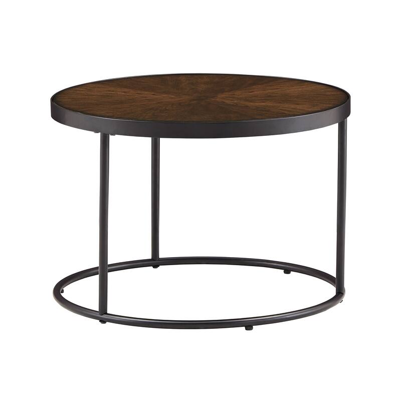 Downing Wood Round Nesting Coffee Table Set by iNSPIRE Q Modern