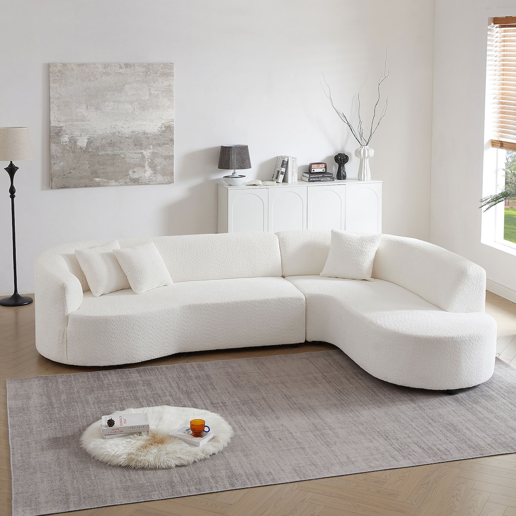 Convertible Modular Sectional Sofa with Right Chaises