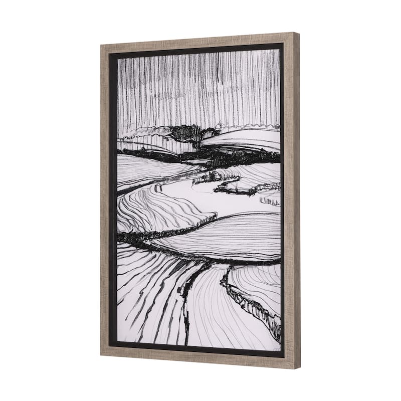Rural Sketch I Framed Art Print