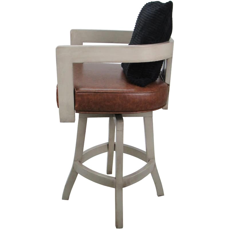 Swivel Wood Counter Bar or Extra Tall Stool - Kadir on S-Base - N/A