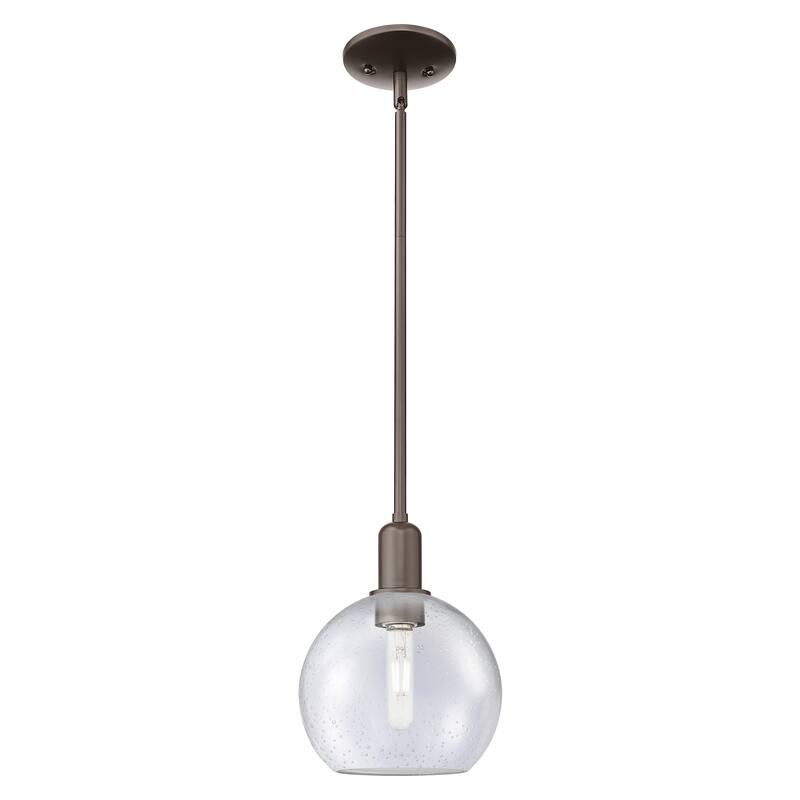 Innovations Lighting Endless Possibilities Arcadia - Athens - 1 Light 8" Stem Hung Mini Pendant - Oil Rubbed Bronze/Seedy
