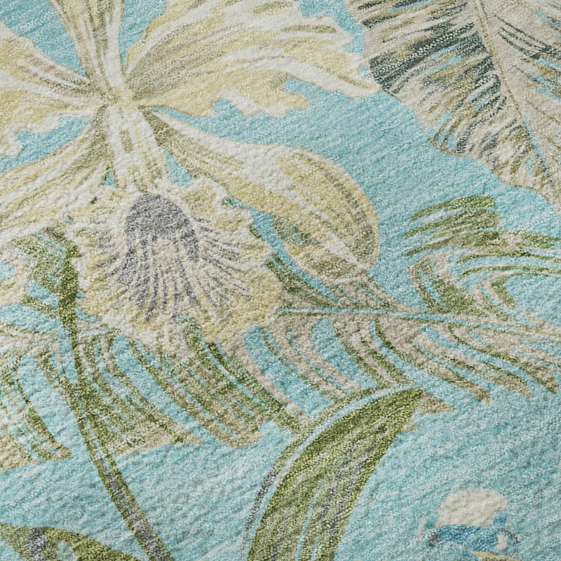 Premium Washable Super Soft Tropical Paradise Mayfield Rug