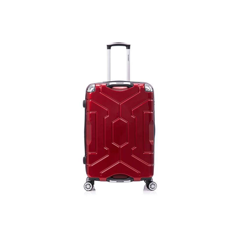 3 Piece Technology PC Hardshell Lightweight Durable Suitcase with Rotating Wheels and Adjustable Ergonomic Telescopic Handle