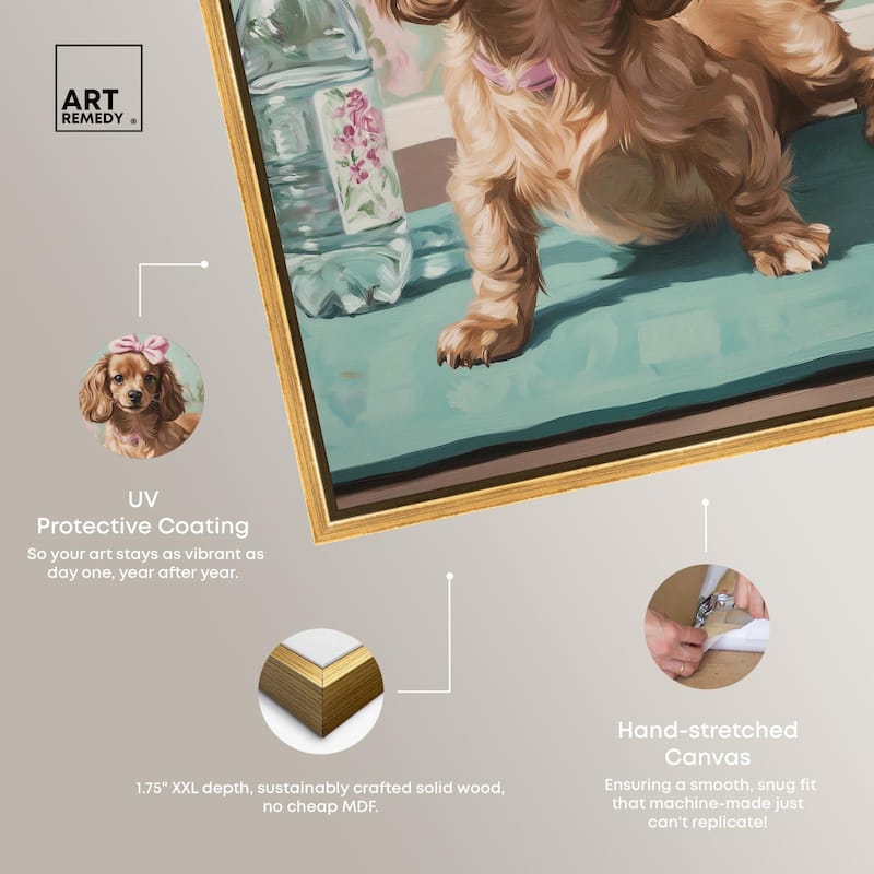 Doxxie Dainty Yoga Canvas by Art Remedy