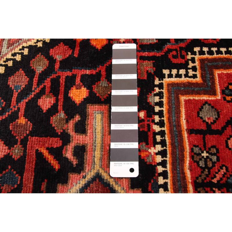 ECARPETGALLERY Hand-knotted Anatolian Vintage Black, Red Wool Rug - 4'7 x 8'7