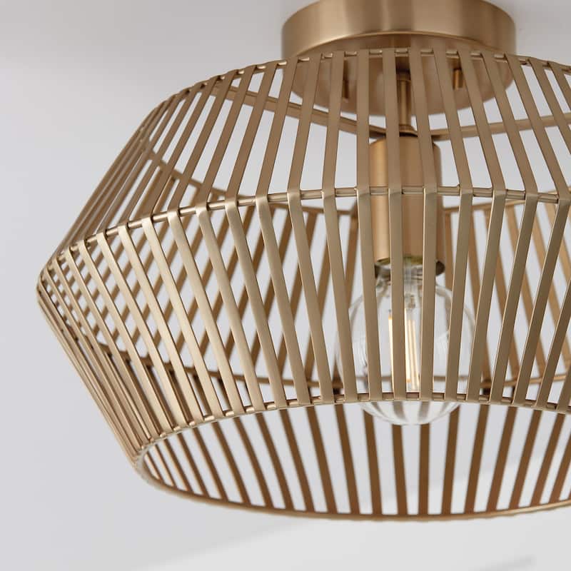Kaiya 1-Light Semi-Flush - 15.5"W x 9.75"H