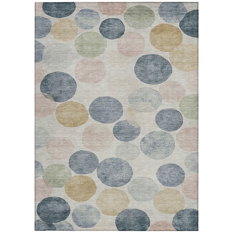 HomeRoots Geometric Transitional Rectangle Outdoor Rug