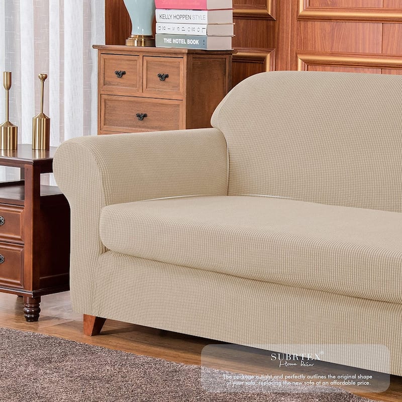 Subrtex 2 Piece XL Sofa Slipcover Stretch Spandex Furniture Protector