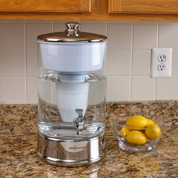 Zero Water 40-Cup Portable 2.5 Gallon Glass Dispenser ZBD-040-1