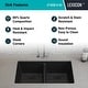 preview thumbnail 7 of 7, 32 Inch Lexicon Platinum Quartz Composite Drop-in Undermount Galaxy Black - 19" W x 32" L x 9.75" H