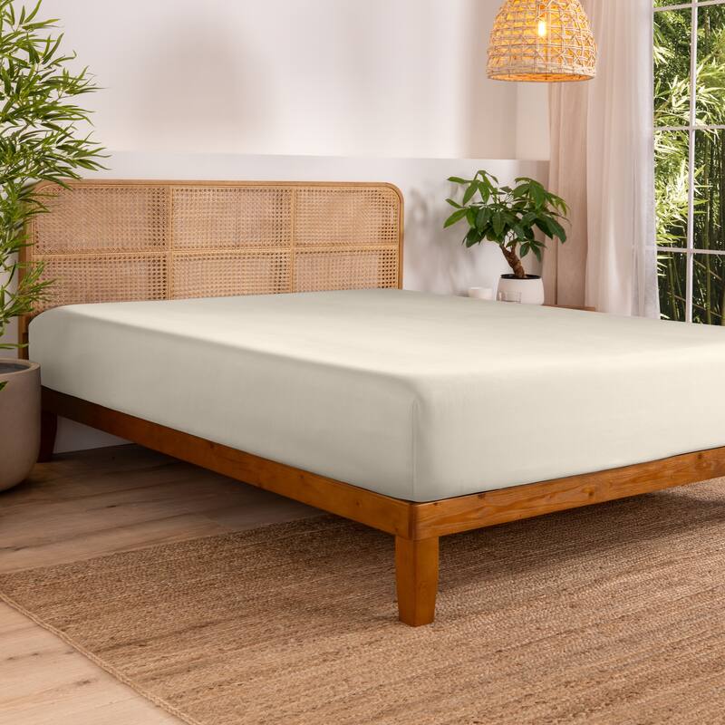 Bare Home Rayon from Bamboo Fitted Sheet - King - Sand