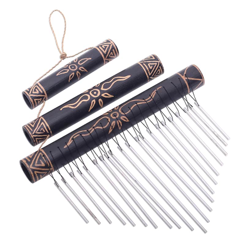 Novica Handmade Breezy Sound Bamboo Wind Chimes