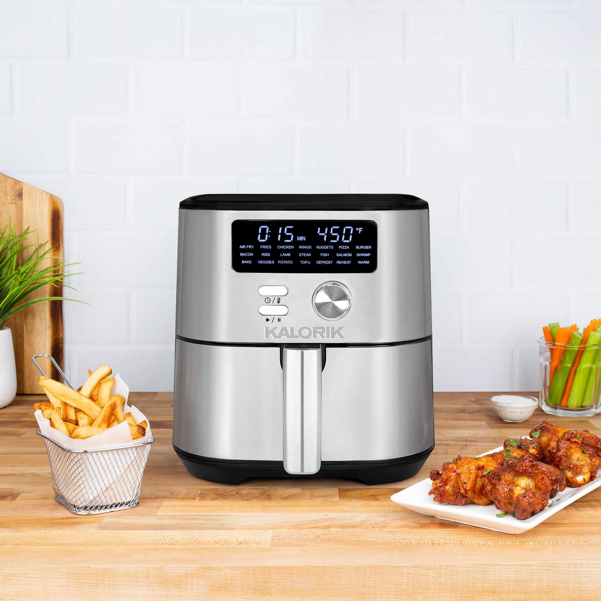  4 Qt Digital Air Fryer with Guided Cooking, Black GAF486 : Home  & Kitchen