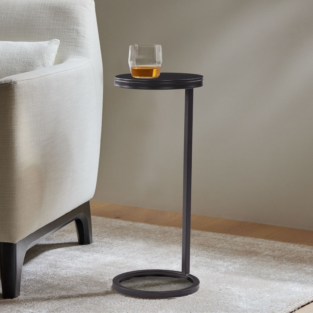 Yuma Round Metal Accent Table by Greyson Living