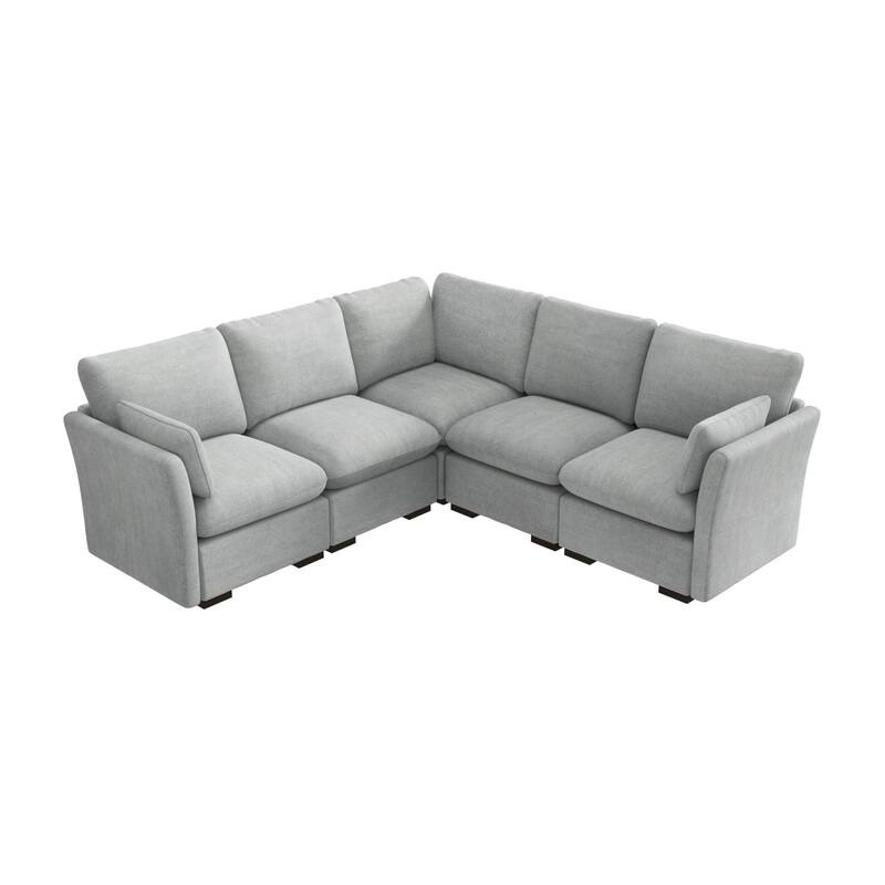 Bush Home Sienna Modular 4-Seater Sectional - Dove Gray