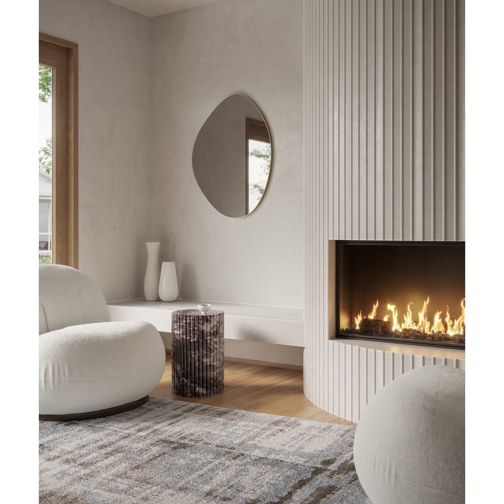 Starla 28 in. x 36 in. Pebble Mirror