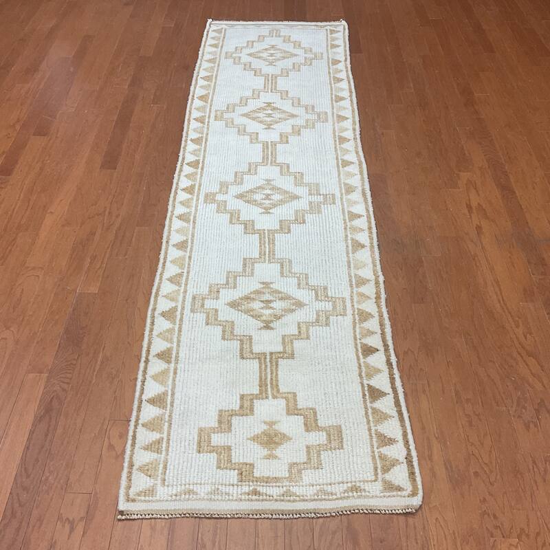 HERAT ORIENTAL Handmade Turkish Oushak Wool Runner - 2'10" x 10'8"