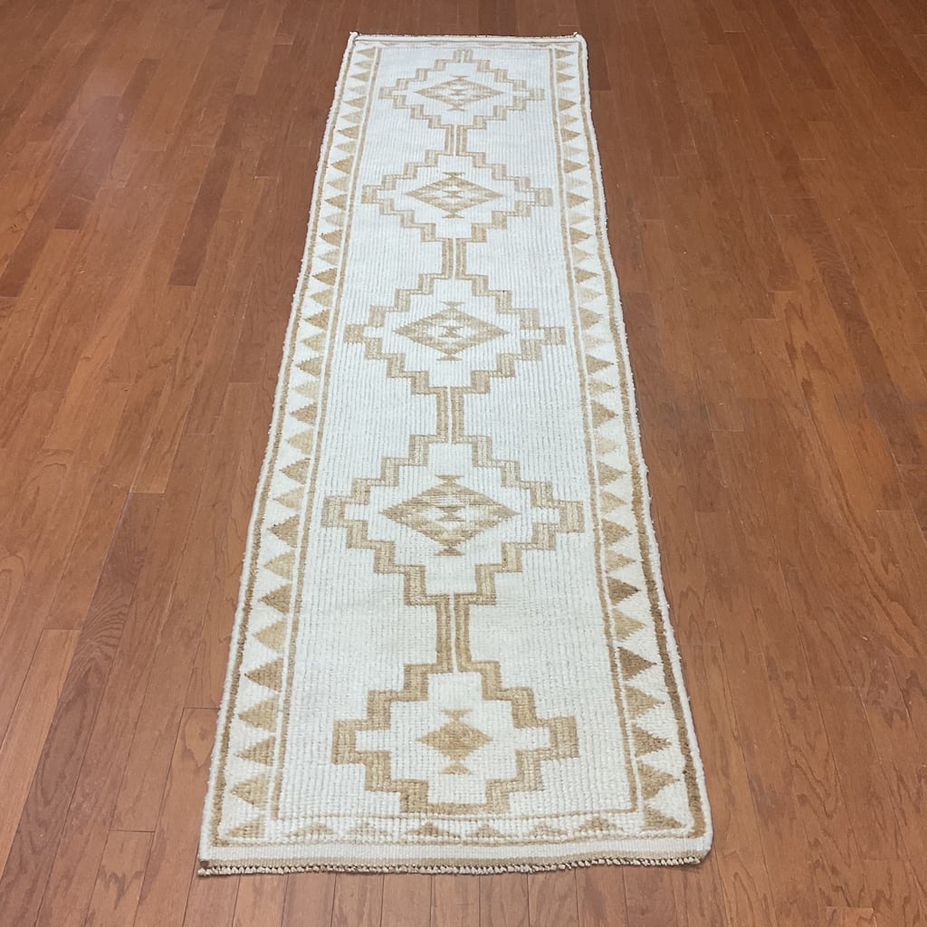 HERAT ORIENTAL Handmade Turkish Oushak Wool Runner - 2'10" x 10'8"