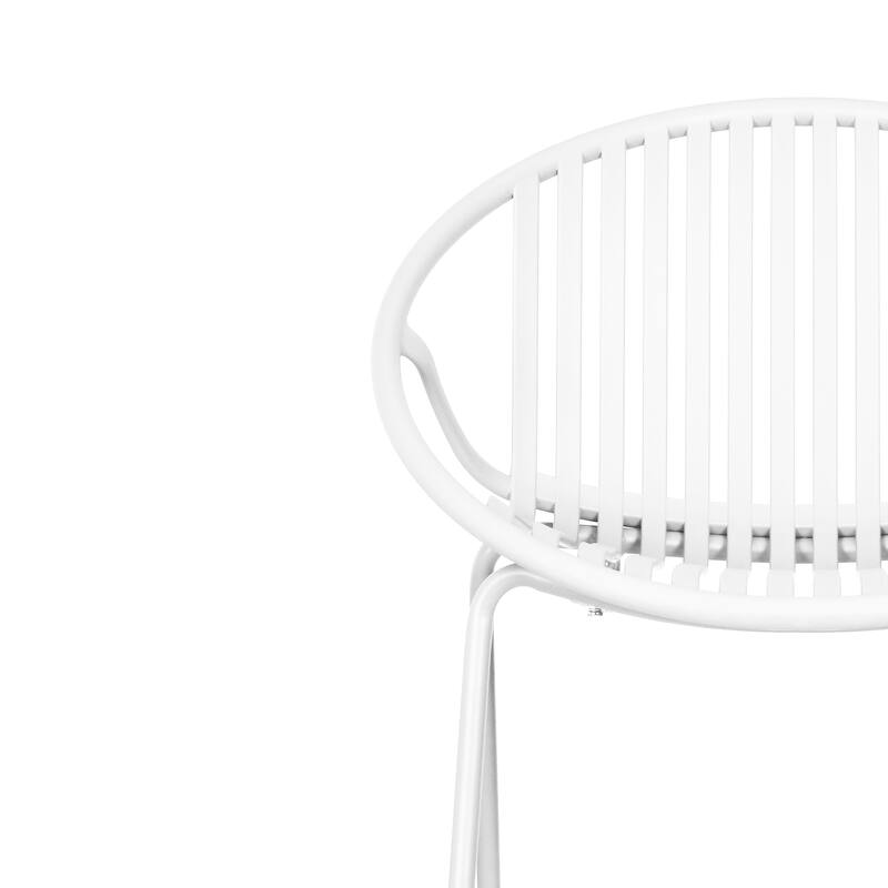 7 Pieces Outdoor Modern Expandable Dining Set with Stackable Chair