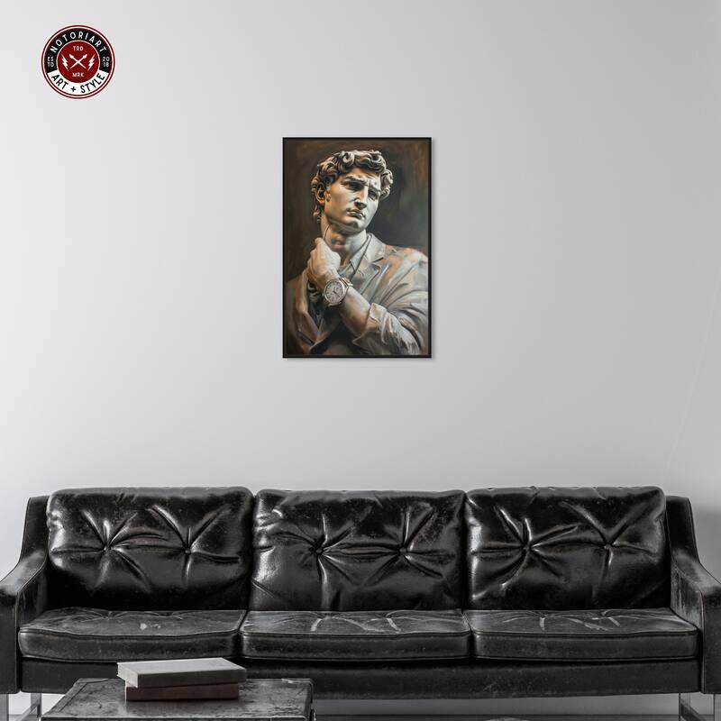 Notoriart Classy Sculpture Framed Men Style 1 Piece Canvas Wall Art