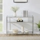 preview thumbnail 16 of 16, Convenience Concepts Royal Crest 3 Tier Glass Console Table