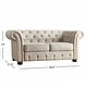 preview thumbnail 11 of 12, Knightsbridge Beige Chesterfield Sofa and Seating by iNSPIRE Q Artisan