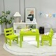 preview thumbnail 33 of 38, Costway 3PCS Kids Table & 2 Chairs Set Outdoor Heavy-Duty All-Weather - See Details