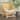 Light Brown Rattan Woven Squared Living Room Accent Chair with White Fabric Cushion