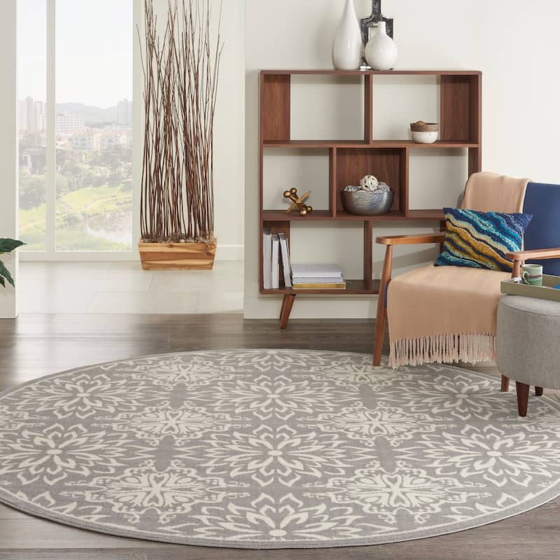 Nourison Jubilant Floral Medallion Area Rug