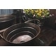preview thumbnail 6 of 5, 16-in Oval Bucket Vessel Hammered Copper Sink with Handles (VOB16DB)