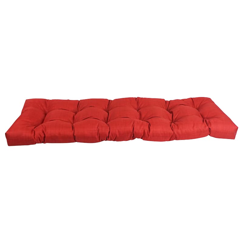 Tufted Indoor/Outdoor Bench Cushion (Multiple widths from 46 to 60 inch)