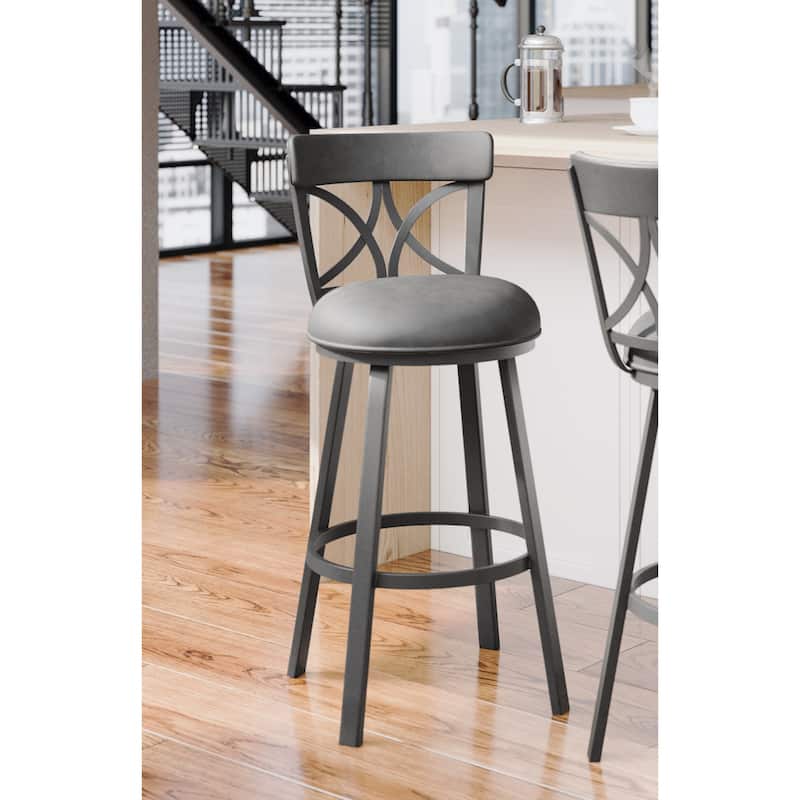 Tempo Furniture Bradley Swivel 26" Counterstool/30" Barstool by Furnish Theory