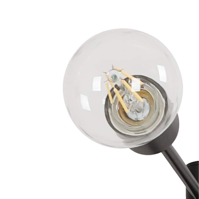 8-Light Metal Dimmable Sputnik Chandelier for Dining Room