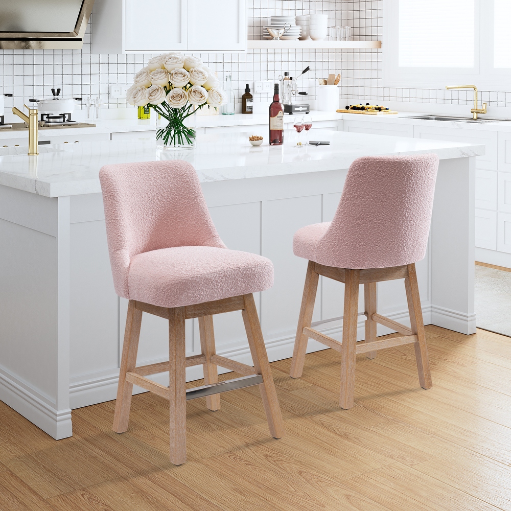 Blush pink outlet breakfast bar stools