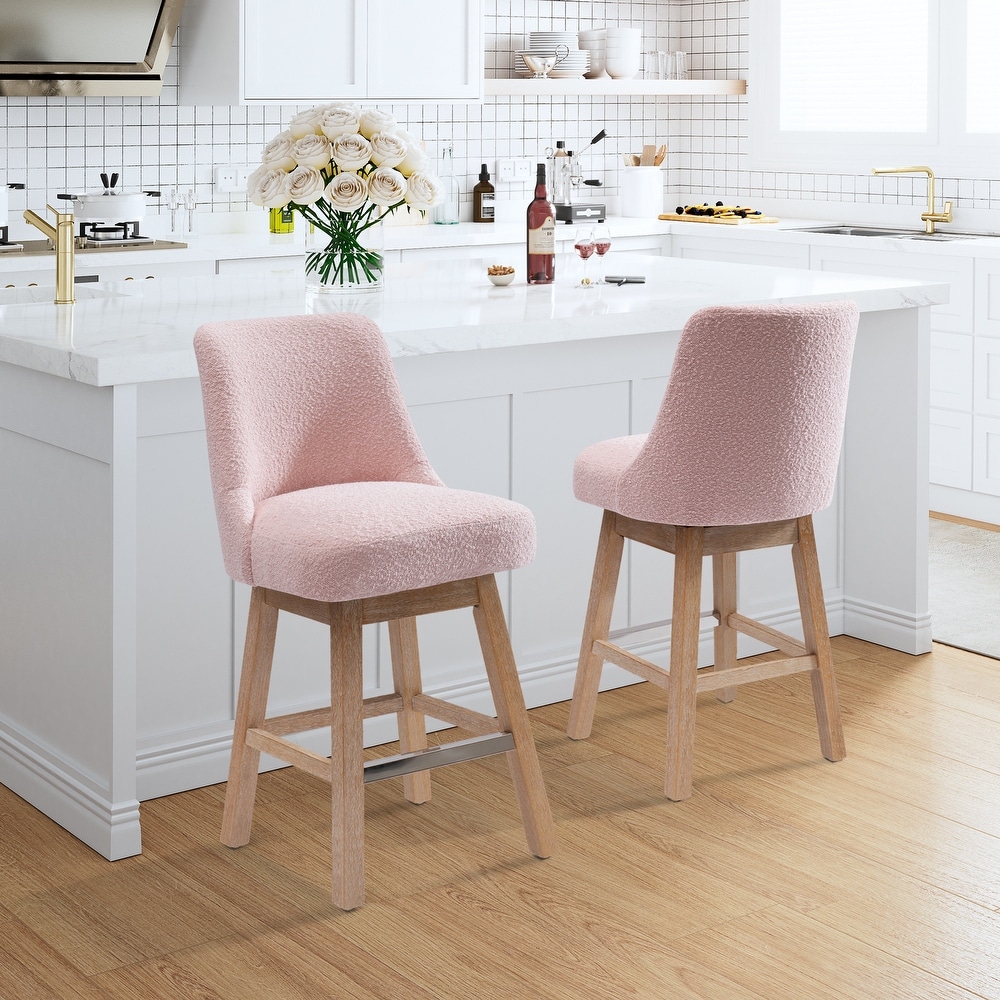 Blush pink sale breakfast bar stools