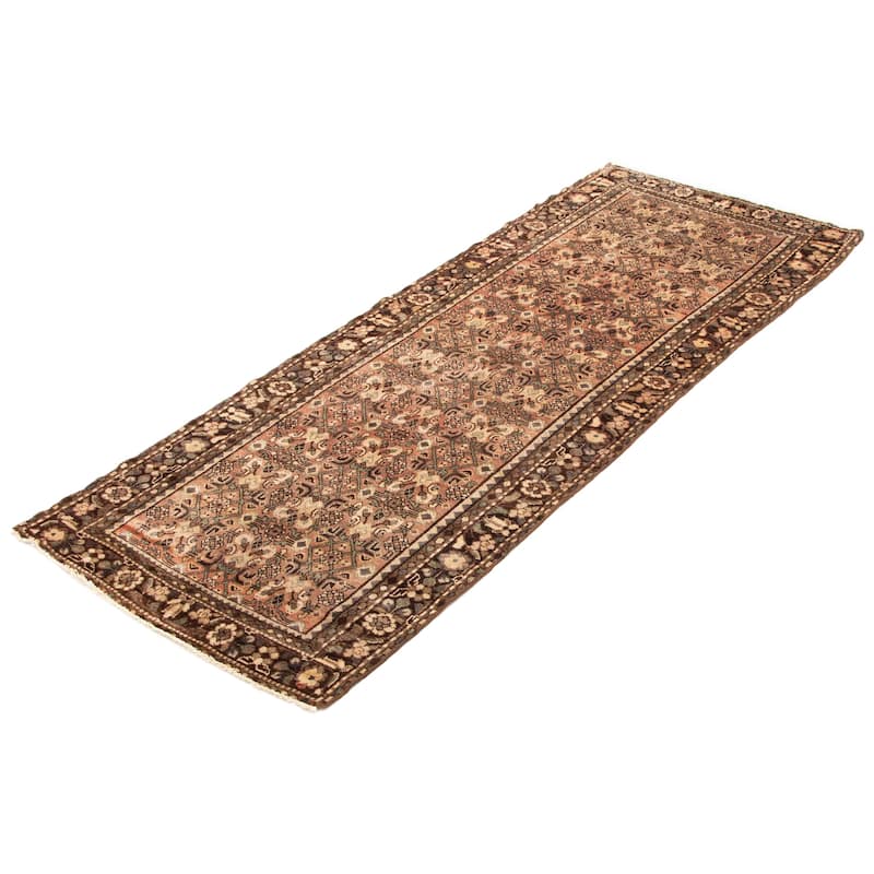 ECARPETGALLERY Hand-knotted Andelz Copper Wool Rug - 3'6 x 9'6