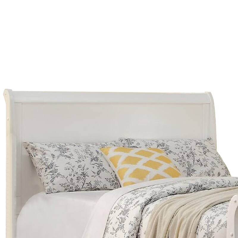 Spellbinding Clean Wooden Twin Bed, White
