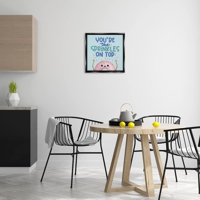 Stupell You're The Sprinkles On Top Framed Floater Canvas Wall Art Design By Sarah Hickman