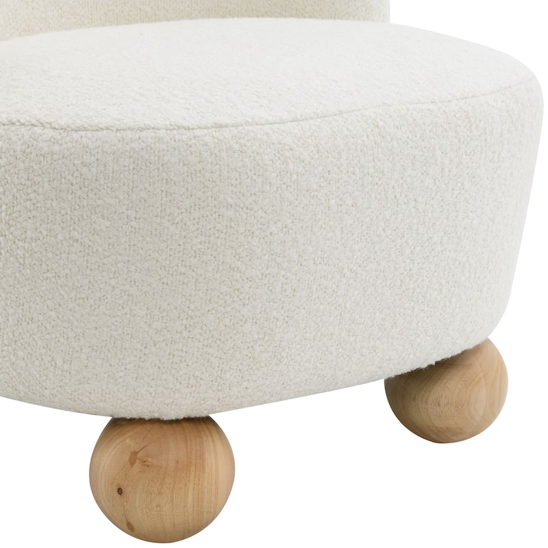 Furniture of America Velra Modern 28-inch Boucle Wing Accent Chair